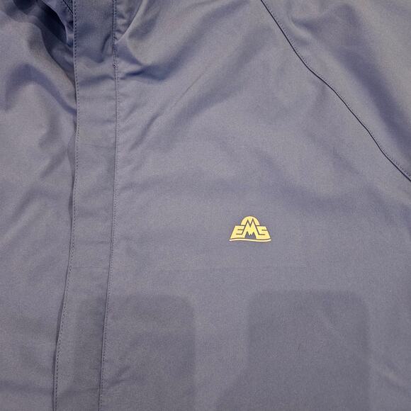 EMS Thunderhead Peak Rain Jacket Mens Size XXL Blue Waterproof Hooded Shell - Picture 4 of 11